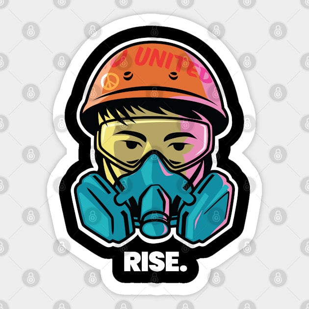 Rise Sticker by genuprise